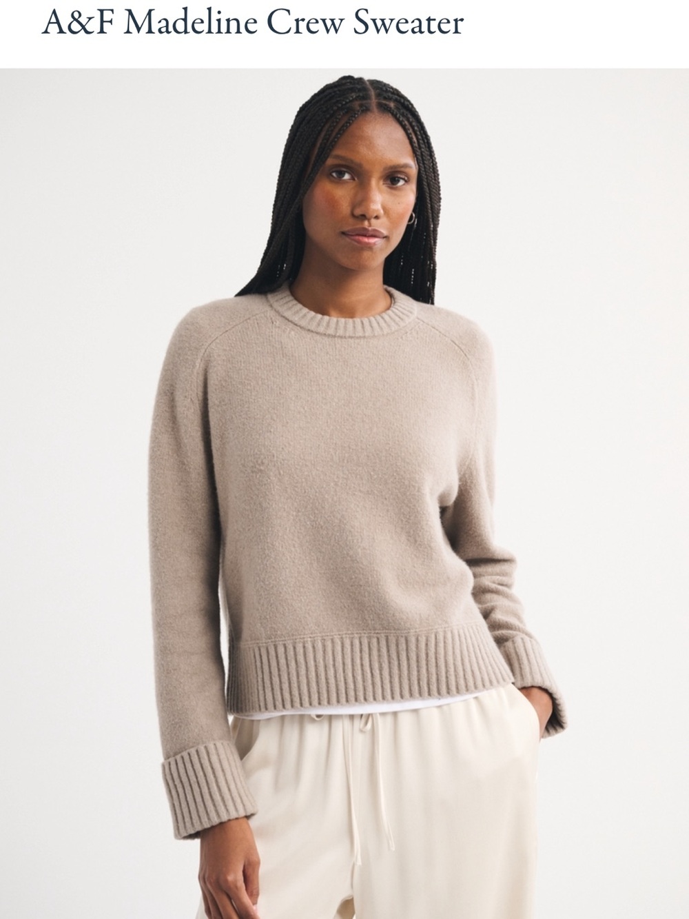 Abercrombie Madeline Crew Sweated